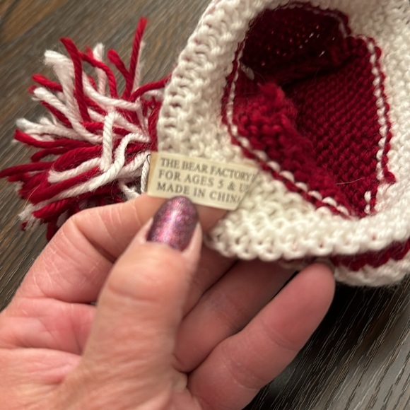 The Bear Factory Knitted Winter Stocking Cap - fits build a bears perfectly - Picture 4 of 4